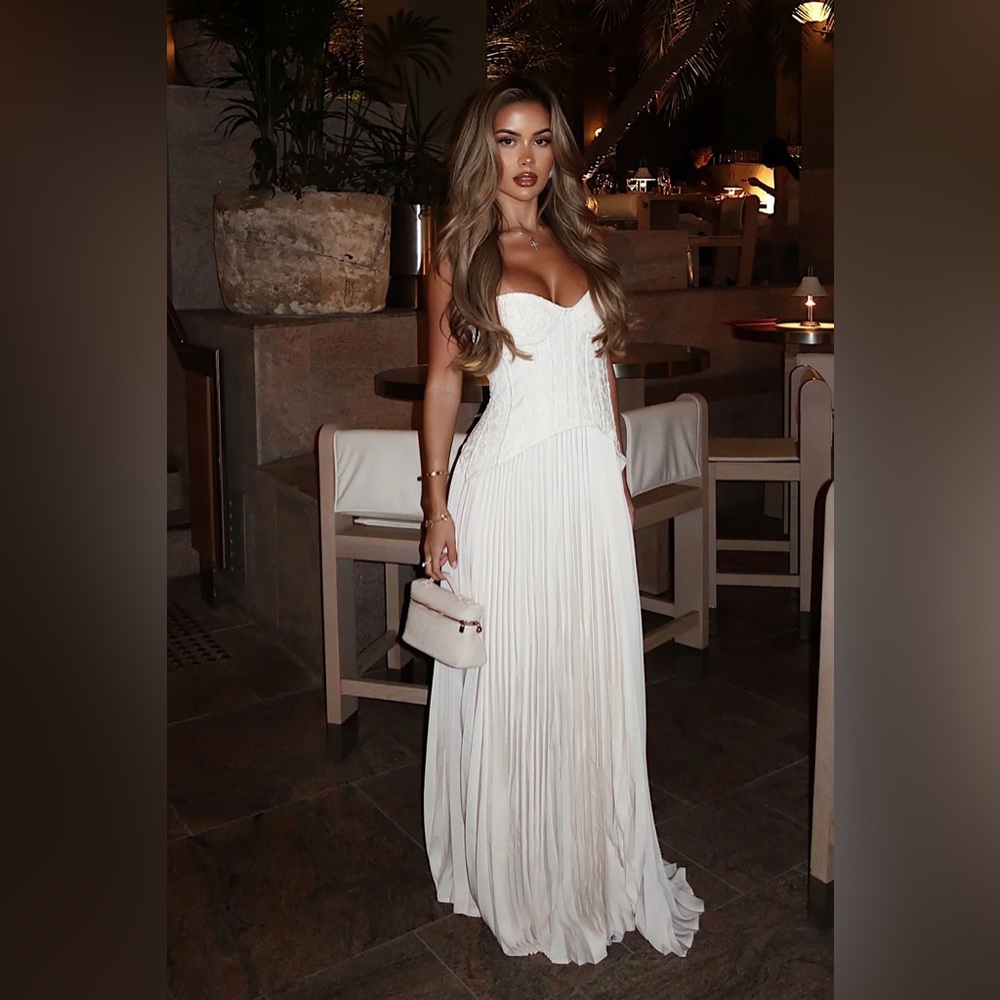 Elegant White Evening Gown